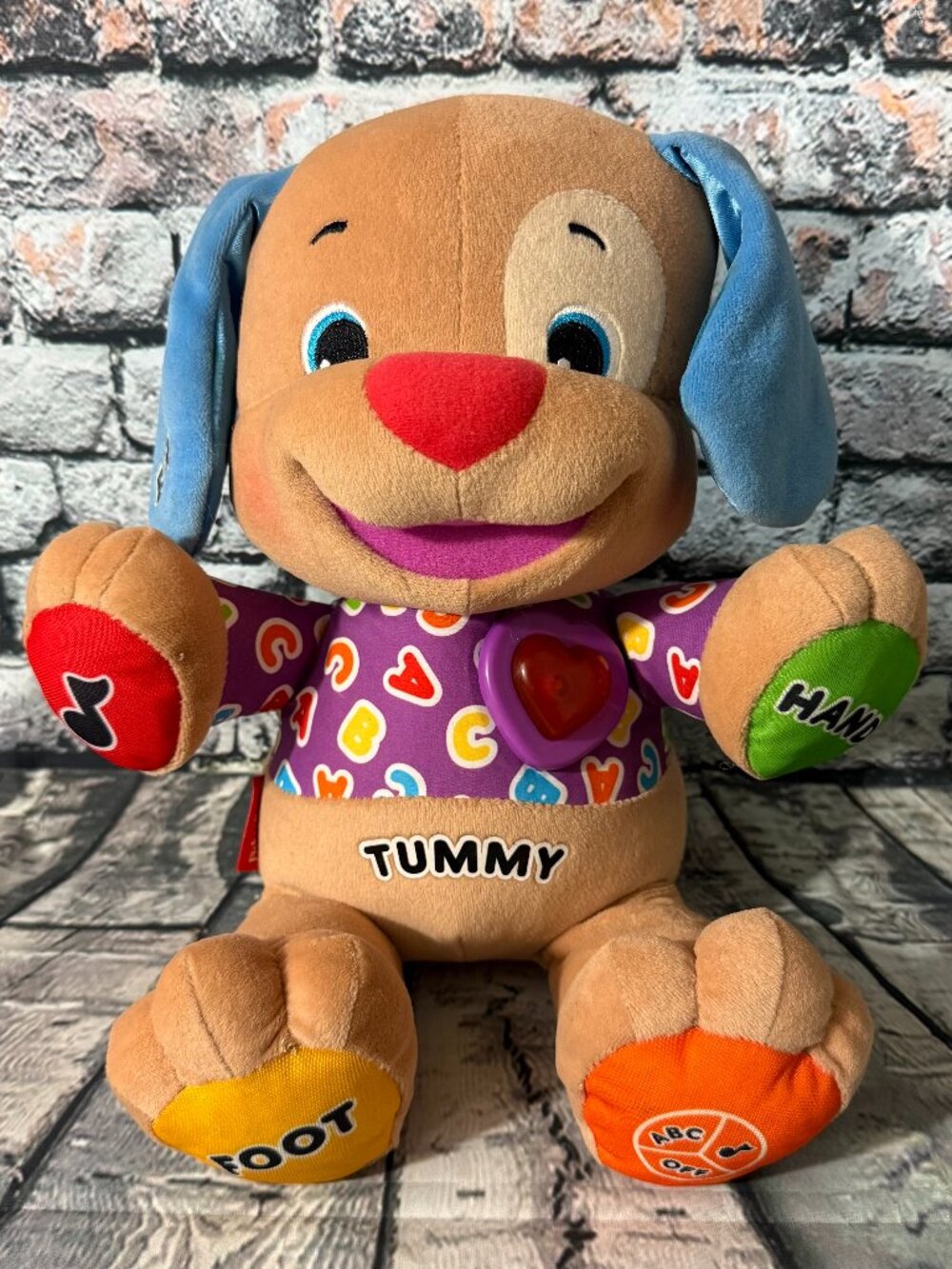Fisher Price Laugh & Learn Interactive Love to Play Puppy Dog 2007 Toy - WORKS!